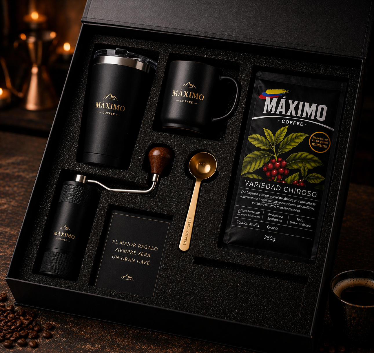 Kit experiencia Máximo - Café y elegancia